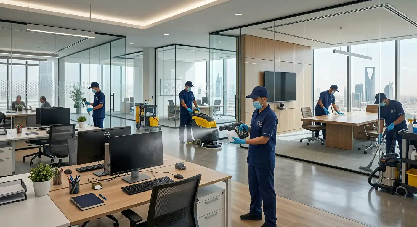 شركة لمعة كلين لتنظيف وتعقيم الشركات والمكاتب بالرياض