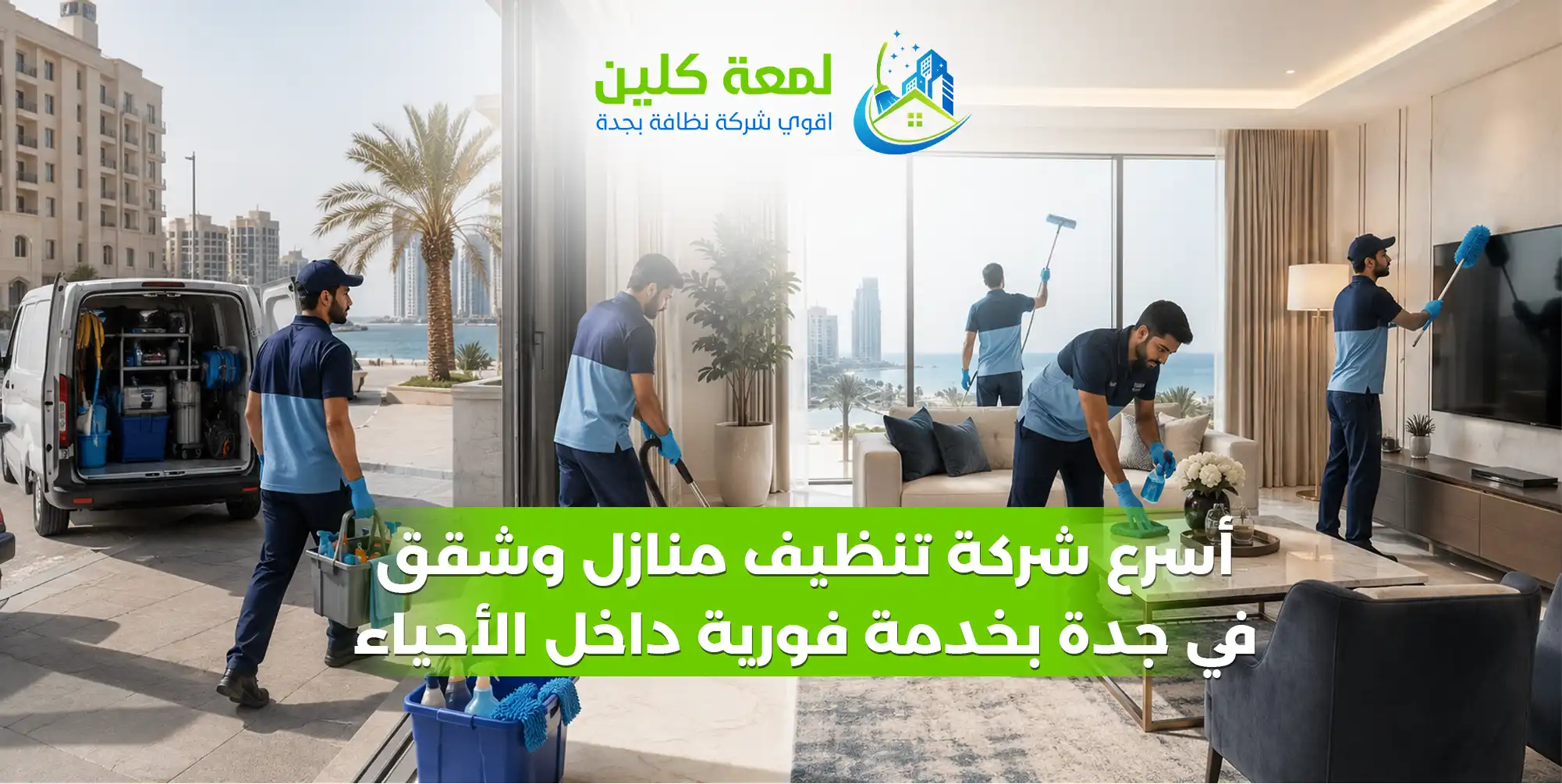أسرع شركة تنظيف منازل وشقق في جدة - لمعة كلين