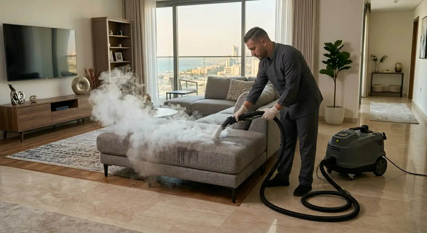 تنظيف المنازل بالبخار في جدة - تعقيم عميق وآمن للأطفال والحيوانات مع لمعة كلين